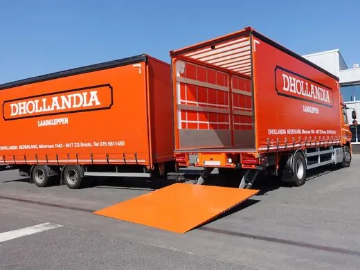 Standard-Hubladebühne an einem Kofferaufbau DH-LMV1.30